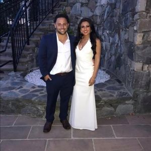 Lulus White Fitted Dress